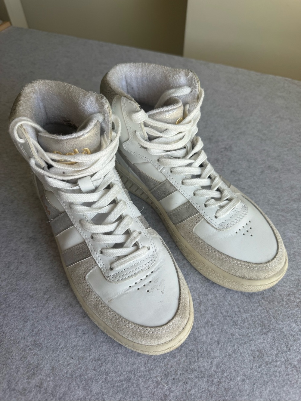 Gola x Anthropologie Slam Hightop Sneakers Size 6 - Picture 6 of 8